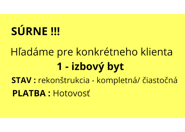 LUČENEC - 1-i byt - KÚPA