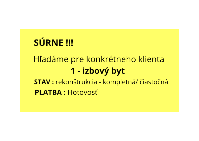 LUČENEC - 1-i byt - KÚPA